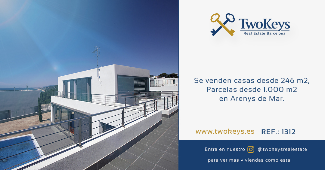TwoKeysBCN's tweet image. Se venden casas desde 246 m2, parcelas desde 1.000 m2 en Arenys de Mar. Tres tipos de viviendas diferentes, 5 habitaciones, 4-5 baños, etc. Acabados de primerísima calidad, ascensor panorámico. Con unas vistas insuperables, situadas en un lugar privilegiado y único.

REF.: 1312