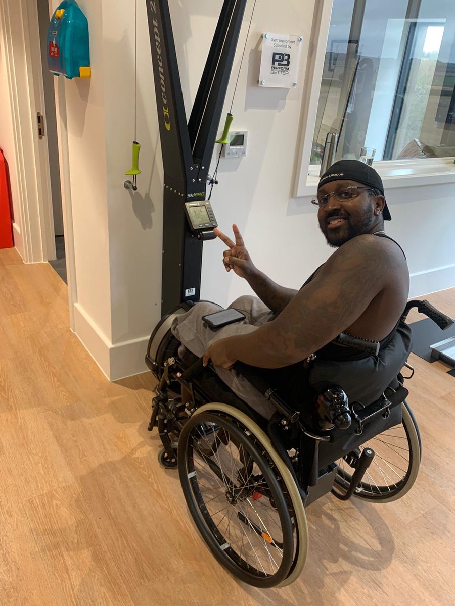 Hambofoundation's tweet photo. First up in the SkiERG challenge for Team Hambo is DJ Henry Love @Gym_Possible @RSTrust #SCIski https://t.co/6HR5GCAIKu