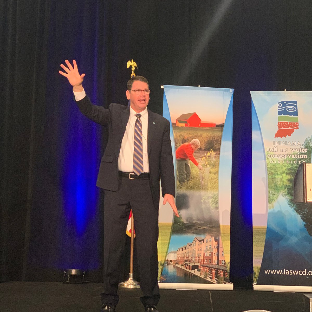 CCSI_IN's tweet photo. So excited to hear Matt Lohr, Chief of NRCS address the crowd of conservation partners at #INSWCDConf. What a treat for us all! NRCS https://t.co/TwdWITYVlb