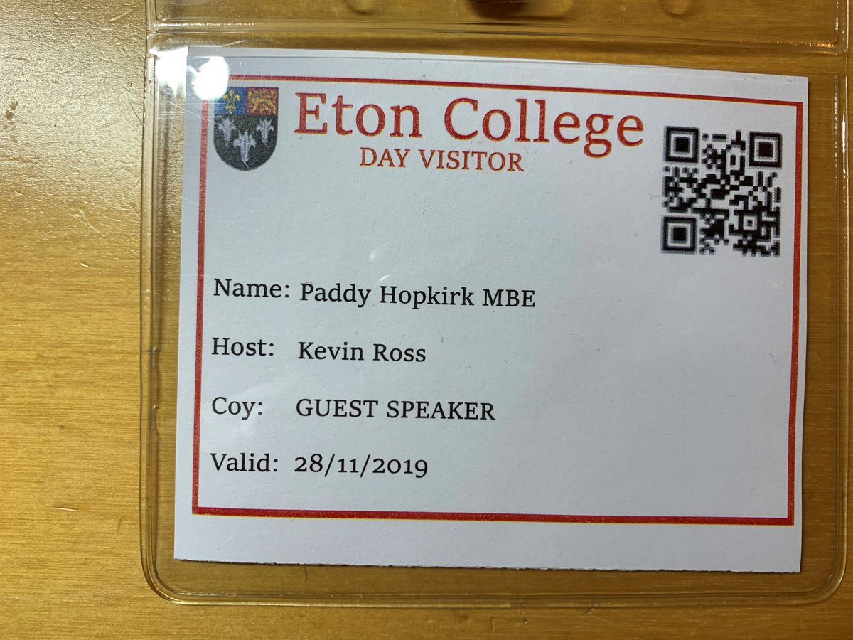 I was honoured to spread the <a href="/IAMRoadSmart/">IAM RoadSmart</a> #RoadSafety message to future young stars at <a href="/Eton_College/">Eton College</a> ... the last time I spoke here was 1964! What a great audience!