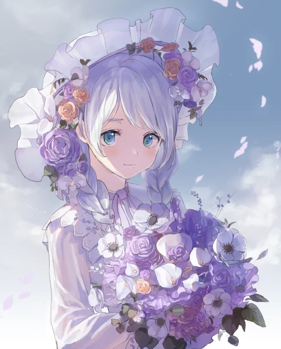 お花とイヴちゃん #バンドリ #BanG_Dream! #若宮イヴ https://t.co/JvYc8w9FOJ 