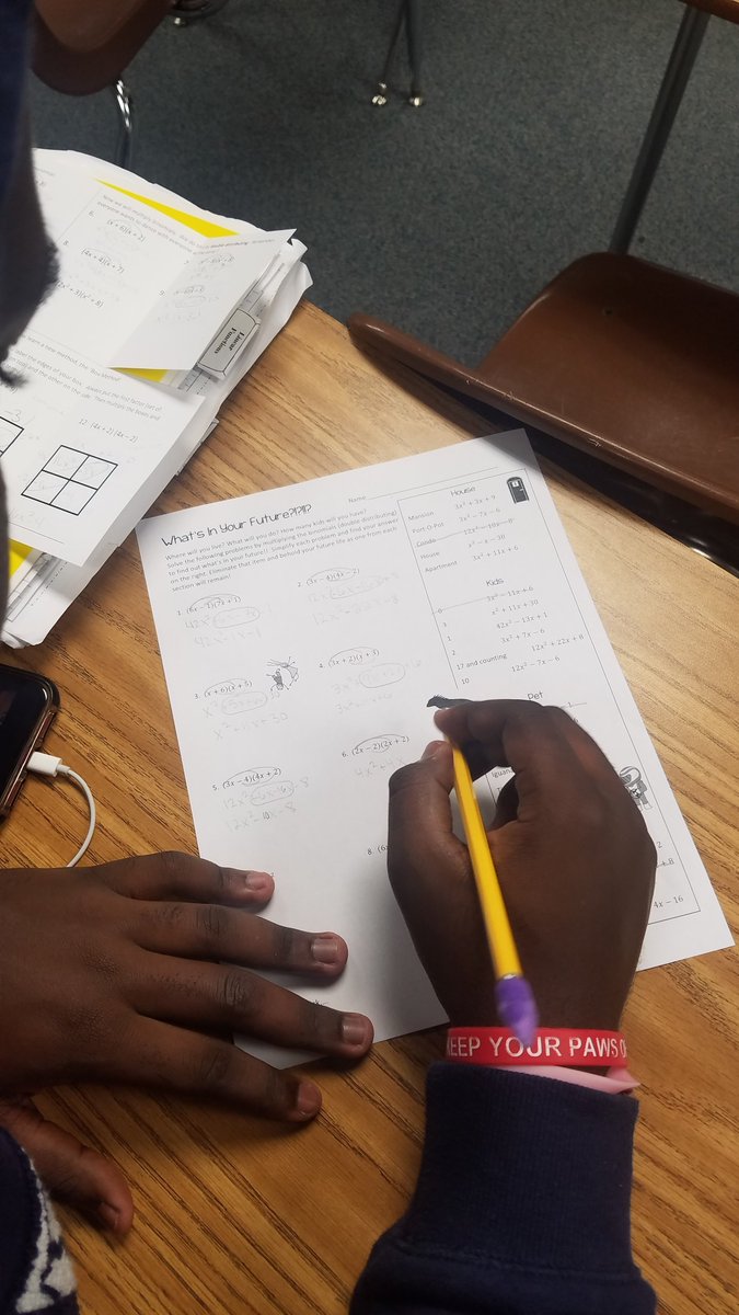 CBHSRichMath's tweet photo. What's in your future?!?! New Blog Post with a Multiplying Binomials Activity for FREE! Kind of reminiscent of the old #MASHGame, students will reveal their 'future'! #mtbos #iteachmath #mathchat #teach180 @ClearBrookHS @ClearCreekISD #ccisdlearns 

https://t.co/ZEb5BQyc0i https://t.co/2DSxpimJy1