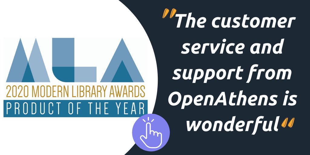 OpenAthens's tweet image. After winning a platinum award in 2019, we are so excited to be awarded Product of the Year for @LibraryWorks #ModernLibraryAwards 2020!
