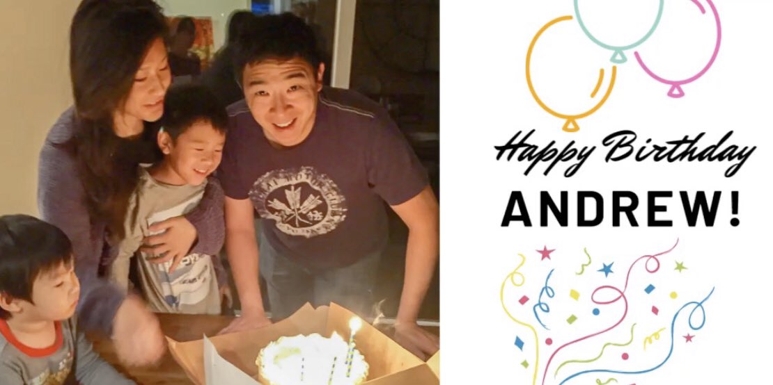 SeattleYangGang's tweet image. Happy Birthday, Andrew!!! @AndrewYang May all your wishes come true 🙌❤️🙌
