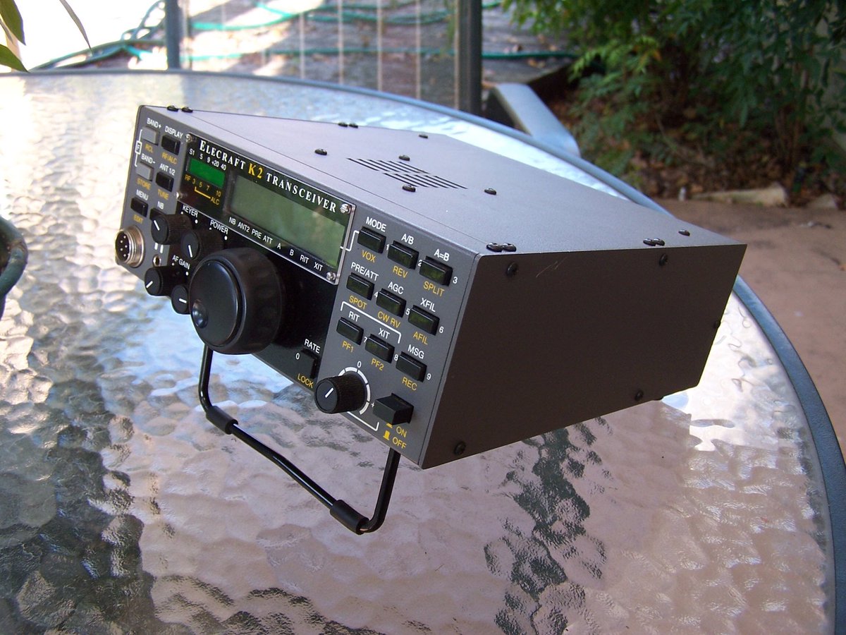 radioteacher's tweet photo. @ARadioFiesta @arrl @ArrlSTX @SARadioClub The FT-450D will be fun with its general coverage receiver and the ability to get on six meters.  My primary radio since 2000 has been an @elecraft K2 that I built from a kit.  It has been a pleasure to manage the tailgate area for the @ARadioFiesta since the move to Schertz. https://t.co/fZ1ygzsOKi