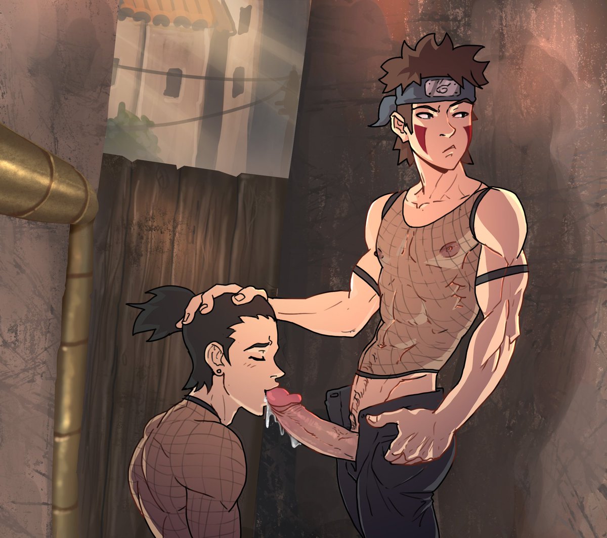 "Heh myself and Shikamaru having some fun, he seems good at it for guy that lazy".