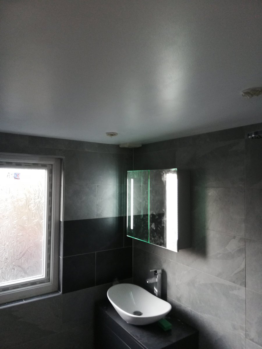 LeedsPrep's tweet image. Bathroom ceiling completed
