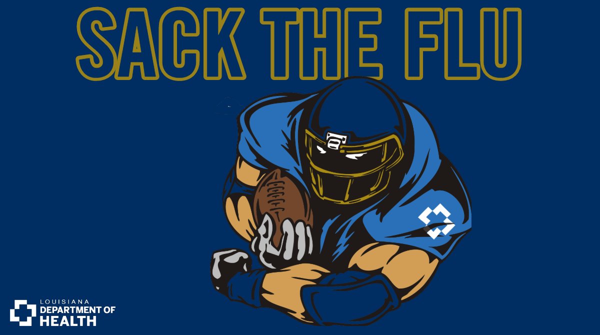 LADeptHealth's tweet photo. We're still in the midst of flu season. Getting a flu shot is a championship-winning strategy. Use our Flu Vaccine Finder to find out where you can get a flu shot today. https://t.co/QObgzigtMj #LDHImprovingHealth #SackTheFlu https://t.co/hUGOJp7FGT