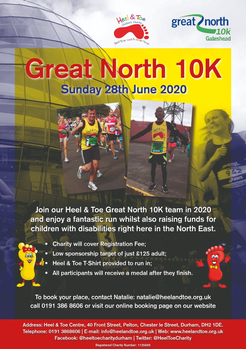 Natalie Harker (@natalieharker1) on Twitter photo 🤩🏃🏽♀️ GREAT NORTH 10K 2020 🏃🏽♂️🤩
FREE TO SIGN UP, BOOK NOW to support <a href="/HeelToeCharity/">Heel & Toe Charity👣</a>
lnkd.in/g5RKq3D
#charity #fundraising #10k #helpingdisabledchildren #localsupport 🤩🏃🏽♀️ GREAT NORTH 10K 2020 🏃🏽♂️🤩
FREE TO SIGN UP, BOOK NOW to support <a href="/HeelToeCharity/">Heel & Toe Charity👣</a>
lnkd.in/g5RKq3D
#charity #fundraising #10k #helpingdisabledchildren #localsupport