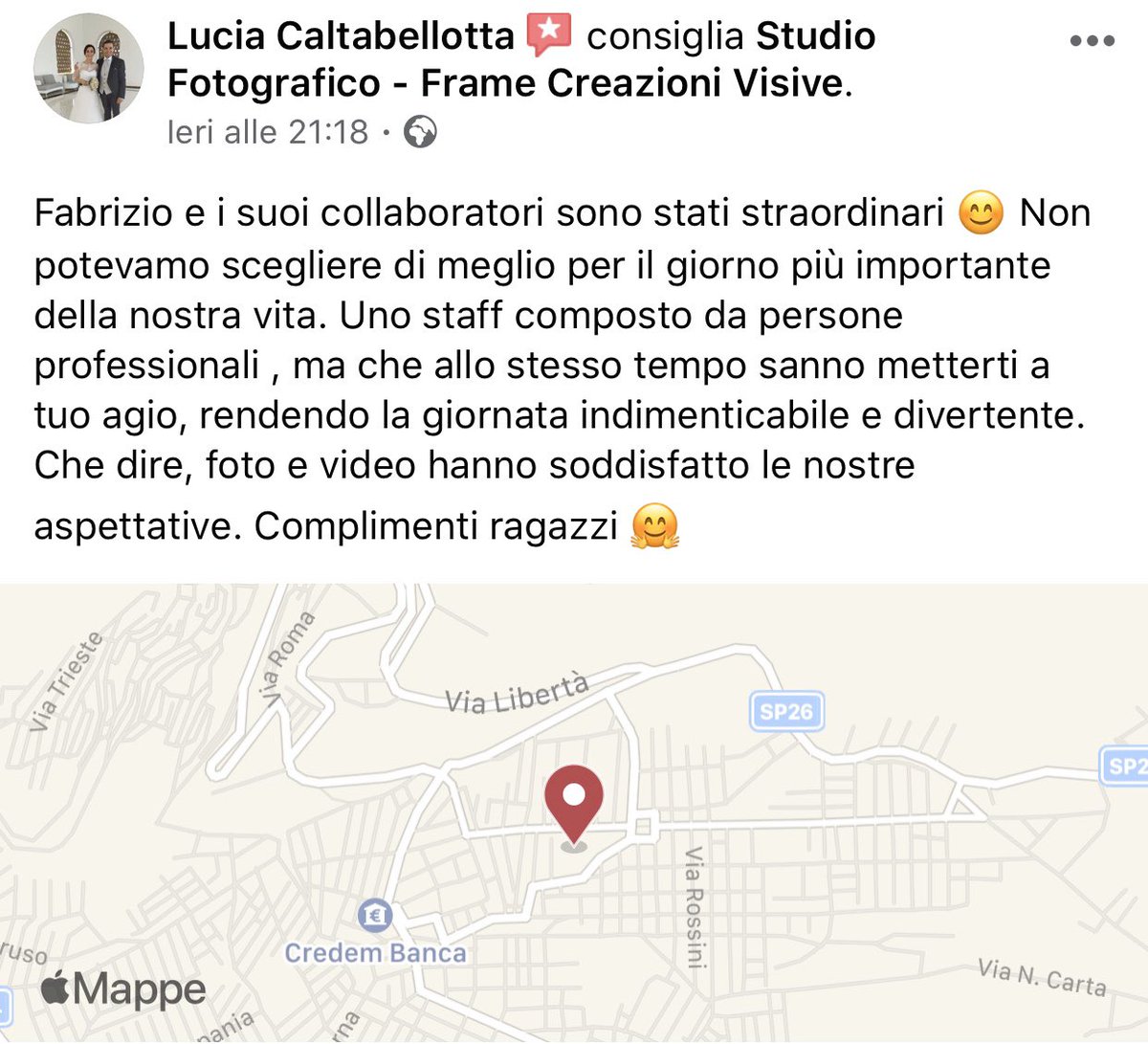 Iniziamo l’anno nel migliore dei modi. Grazie a tutti per la fiducia e la stima! #framecreazionivisive #studiofotografico 😊