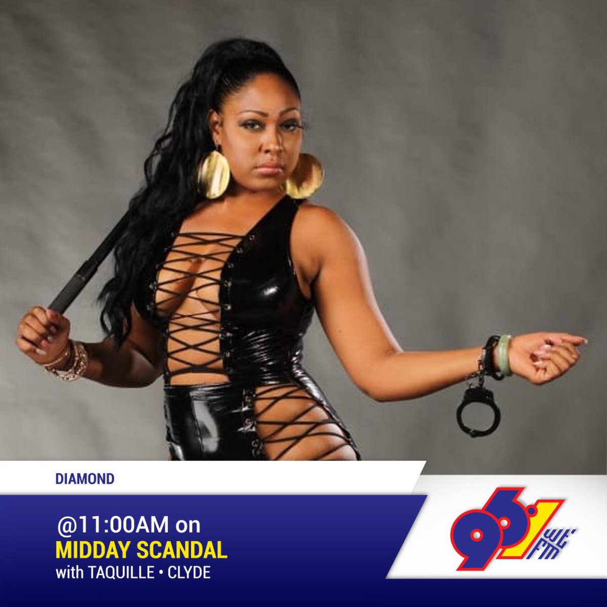 Diamondskilz's tweet photo. Log on to 96.1wefm today @11am for the midday scandal... https://t.co/cluOxqiZ99