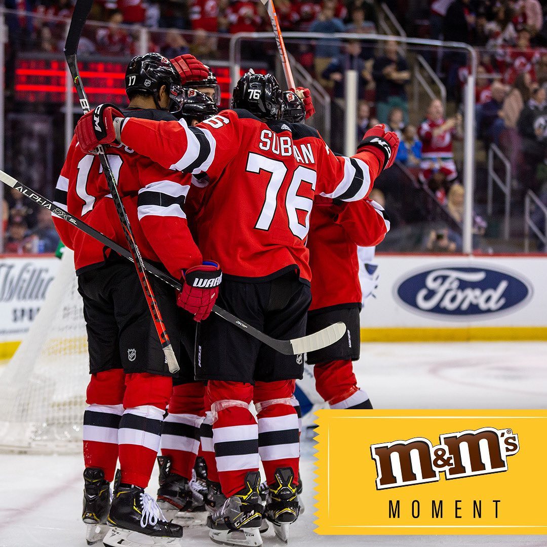raw_chili's tweet photo. New Jersey Devils: Cap’s first of the season is our @mmschocolate Moment of the Game!
#WeAreTh...
https://t.co/5zfPYihNLd
. https://t.co/Us8fNdbN4W