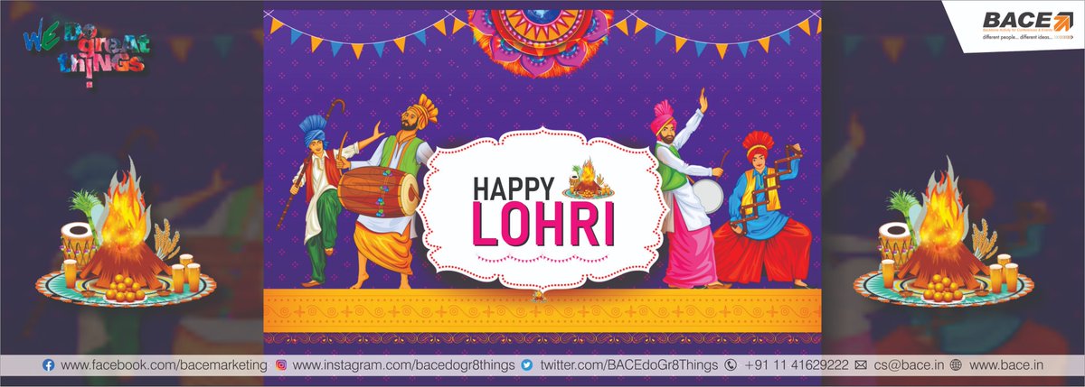 BACEdoGr8Things's tweet photo. May this festive occasion of Lohri 🔥 full of verve and zeal bring along lots of energy, happiness and enthusiasm in everyone's life…. Wishing you all Happy Lohri.🔥
#HappyLohri #Festiveseason #winterfestival #lohri2020 #Festivevibes #Happiness #Smiles #TeamBACE #BaceMarketing https://t.co/lVm5SFJfez