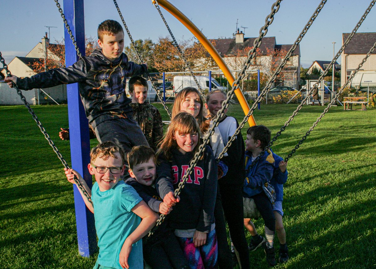 BethSimco's tweet photo. Welcome to #edderton Playpark! @KOSutherland project coordinated the park regeneration with our clients: Edderton Community Hall. Check out the newly installed >> Multi - Play Units, Rope Crusader Swing and an Accessible Swing. #childrenscommunityownership #playparkregen @DTAScot https://t.co/Wzi1mjMev0