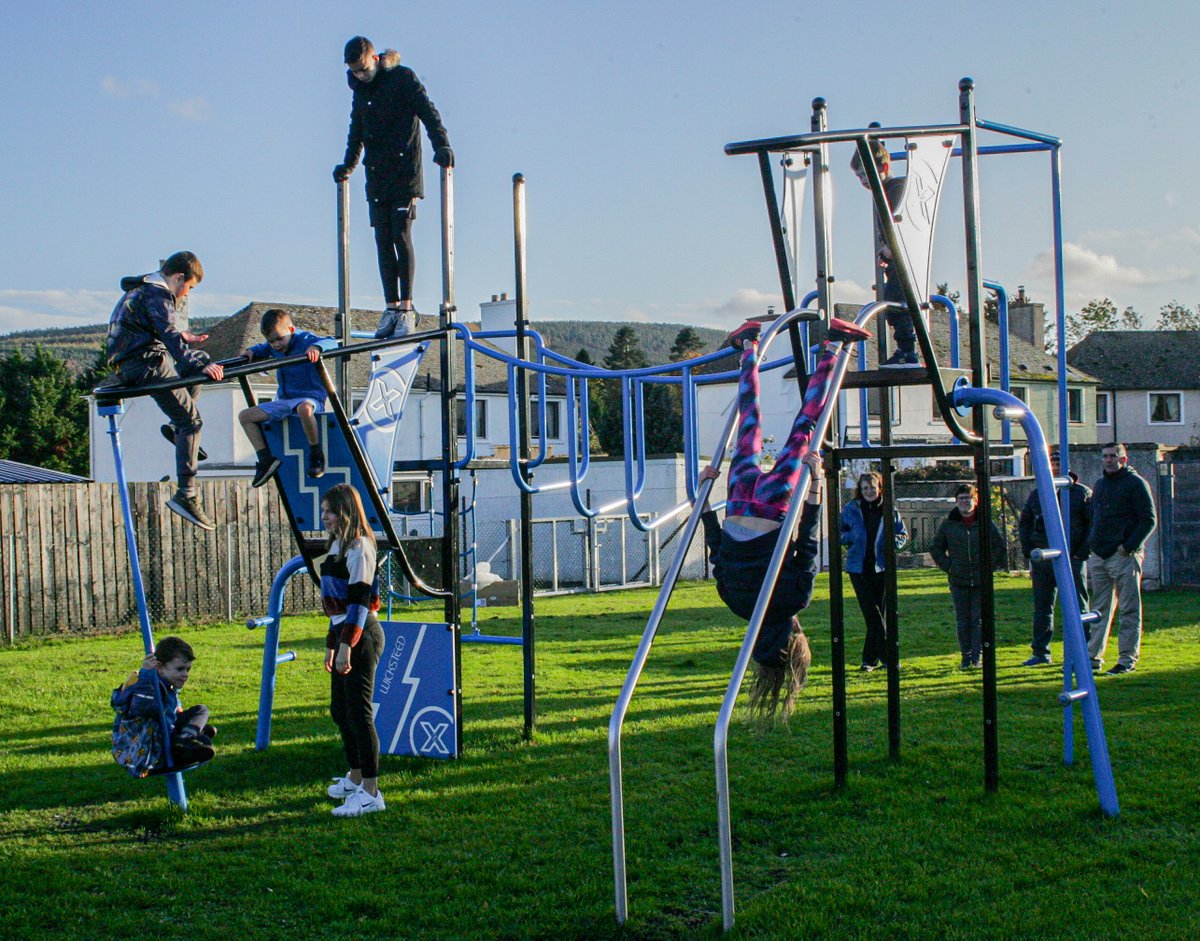 BethSimco's tweet photo. Welcome to #edderton Playpark! @KOSutherland project coordinated the park regeneration with our clients: Edderton Community Hall. Check out the newly installed >> Multi - Play Units, Rope Crusader Swing and an Accessible Swing. #childrenscommunityownership #playparkregen @DTAScot https://t.co/Wzi1mjMev0