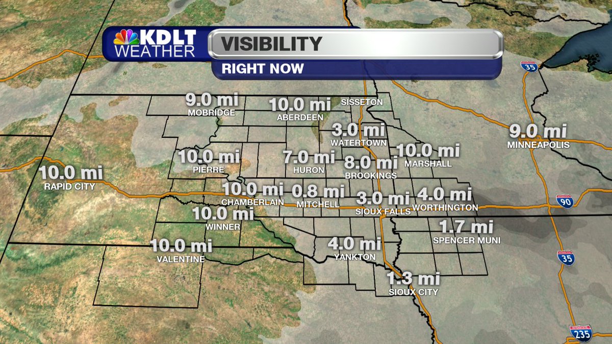 Be on the lookout for some fog around the region this morning. #sdwx #mnwx #iawx #newx