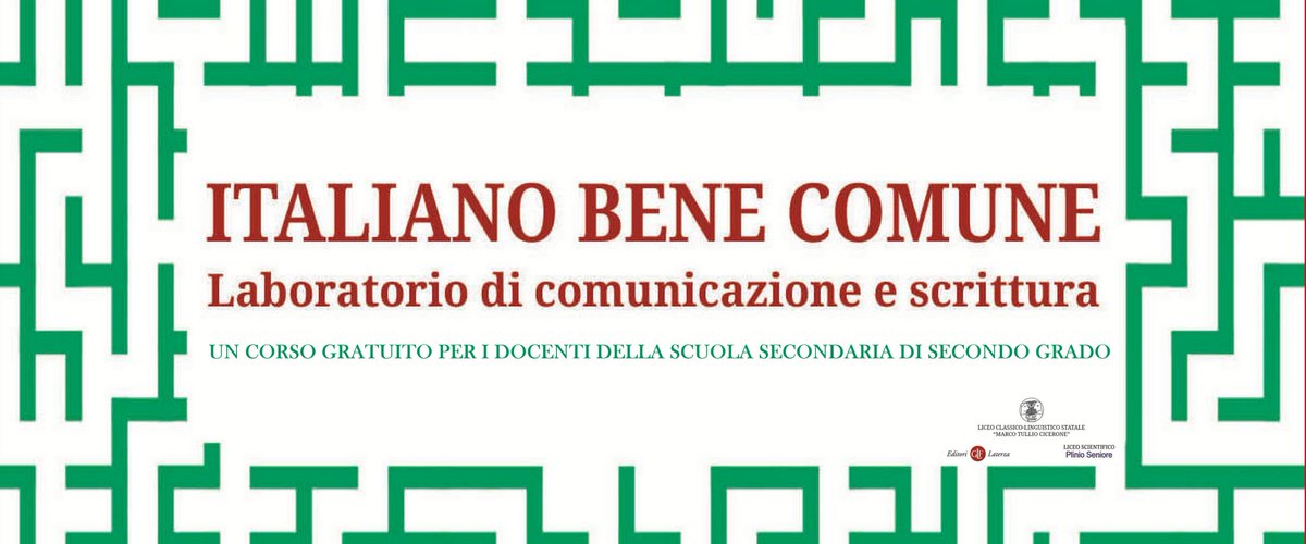 editorilaterza's tweet photo. Italiano bene comune: al via il #29gennaio con #GianricoCarofiglio il #corsodiformazione gratuito di #comunicazione e #scrittura. Iscrizioni aperte su S.O.F.I.A. Qui il programma: https://t.co/KvNteUE31V. https://t.co/Kjy9Ltk1O6