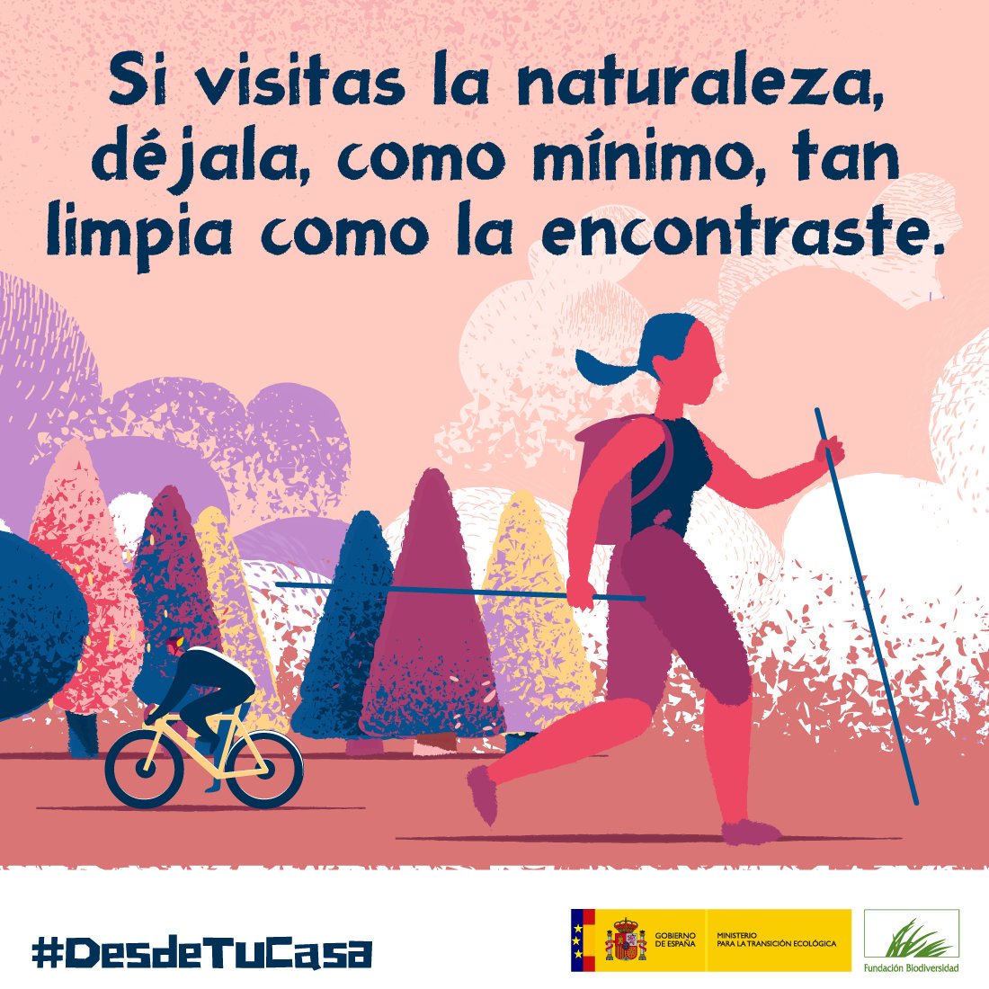 Si disfrutas de la #naturaleza respétala y consérvala: 

⌛️ No mates más que el tiempo. 
📸 No saques más que fotos. 
👣 No dejes más que huellas.

#DesdeTuCasa 🏡