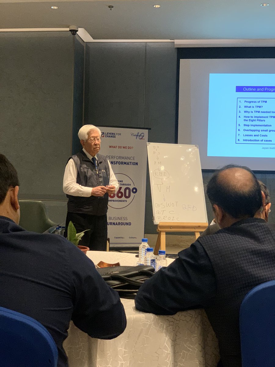 gangadharanA's tweet photo. On behalf of LFC Elite, a club of elite clientele of @Levers4Change, we had an inspiring session on TPM by Mr Yoshitaka Murase from JIPM at Indore! #LFCElite #TPM | 1 https://t.co/jT7GYLrsLD