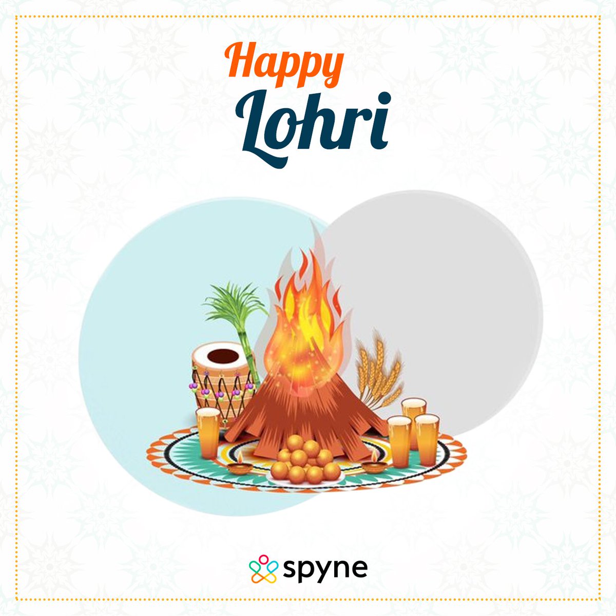 spyne_ai's tweet photo. On this pious festival of #Lohri, we at #Sypne wish that the warmth of the bonfire and the sweetness of the jaggery rests with you forever.

#HappyLohri https://t.co/xYn8KSGDLS