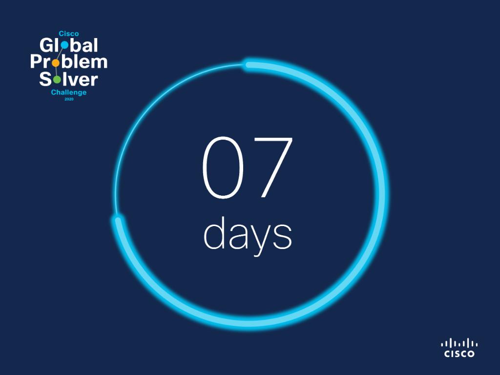 cisco_in's tweet image. This is the final week before @Cisco's #GlobalProblemSolverChallenge application deadline. ✅ Check your team’s submission today and incorporate any finishing touches. 👉 Then send that pitch in! You’ve got this! #CiscoCSR #IndiaImpactPrize cs.co/60181b4Oo #CSR