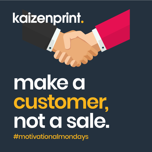 kaizenprint's tweet image. At Kaizen Print, we are all about customer service!

From new customers to old customers, our aim is to exceed all expectations and build long lasting customer relationships!

kaizenprint.co.uk

#MotivationMonday #KaizenPrint #PrintCompany