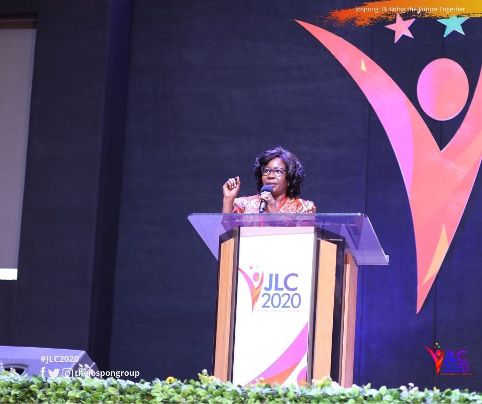 thejospongroup's tweet photo. Don't see people as you see them today but see them as they will be in the future

~ Mrs Florence Larbi - COO E&amp;S Group @thejospongroup #JLC2020 https://t.co/KkyDu3daNS