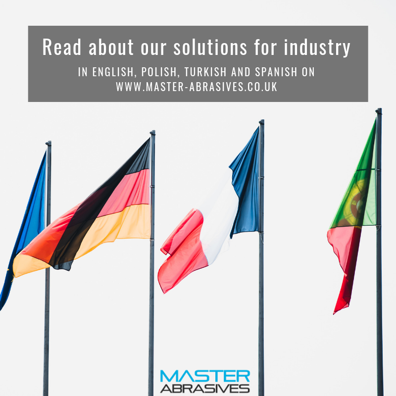 MasterAbrasive's tweet photo. 🌏 We export to a variety of countries and you can read about the Master range of Abrasive products and solutions in Polish, Turkish and Spanish on our website export pages: https://t.co/Fu80rX4Dhu. #abrasives #UKmfg #materialyscierne #abrasivos #asindiricilar #manufacturing https://t.co/QgG1hgySvU