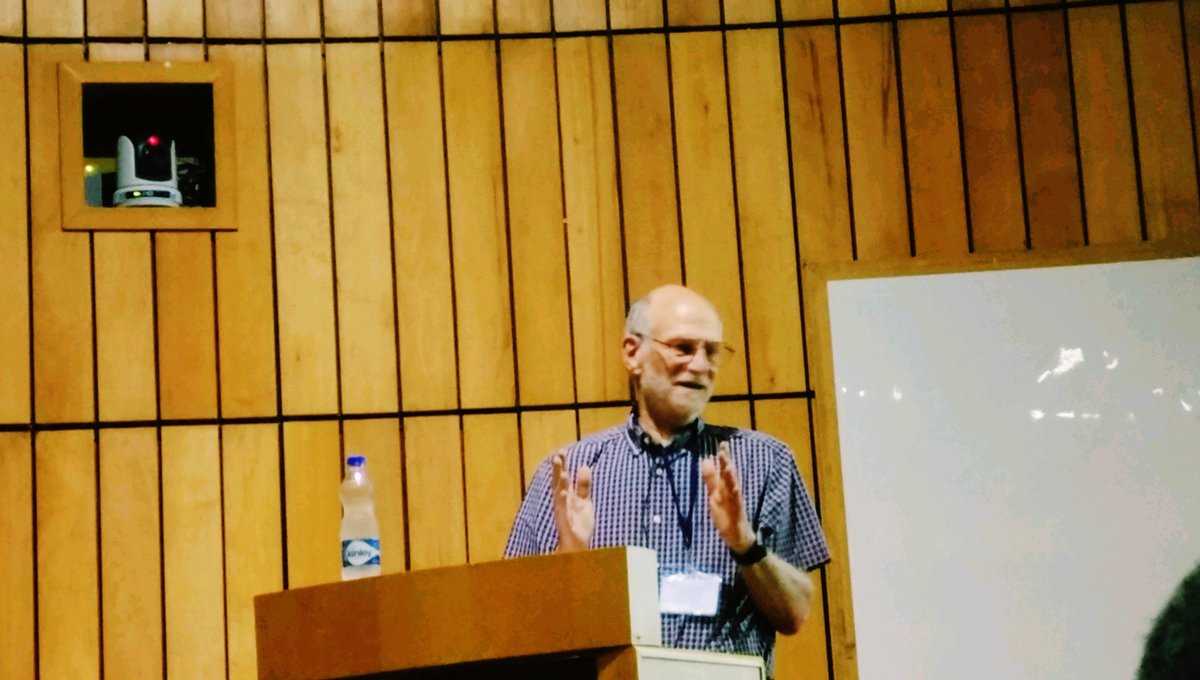 SiddhrthKnkaria's tweet photo. Listening to a #PublicLecture by #MichaelRosbash of @BrandeisU - and Physiology Nobel laureate, 2017 - happening now at @NCBS_Bangalore, titled,
"What is the Future of #CircadianRhythm, #Sleep and #FruitFly Research?"
Fascinating insights! https://t.co/d8yVVgWB79