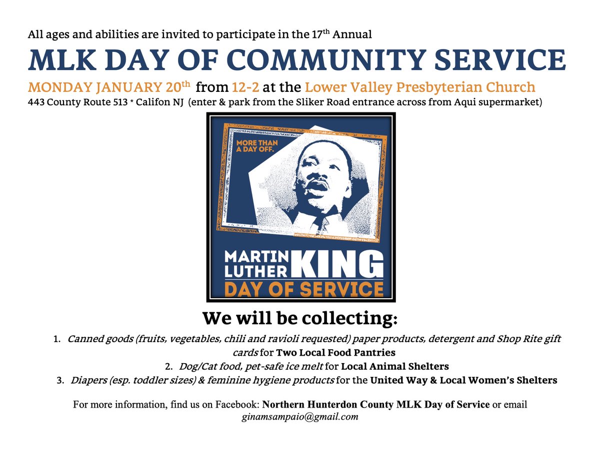 Sister_Serendip's tweet photo. #MLK #DayofService #HunterdonCountyNJ #CommunityService #Makeitadayon https://t.co/YBh6kWSsE8