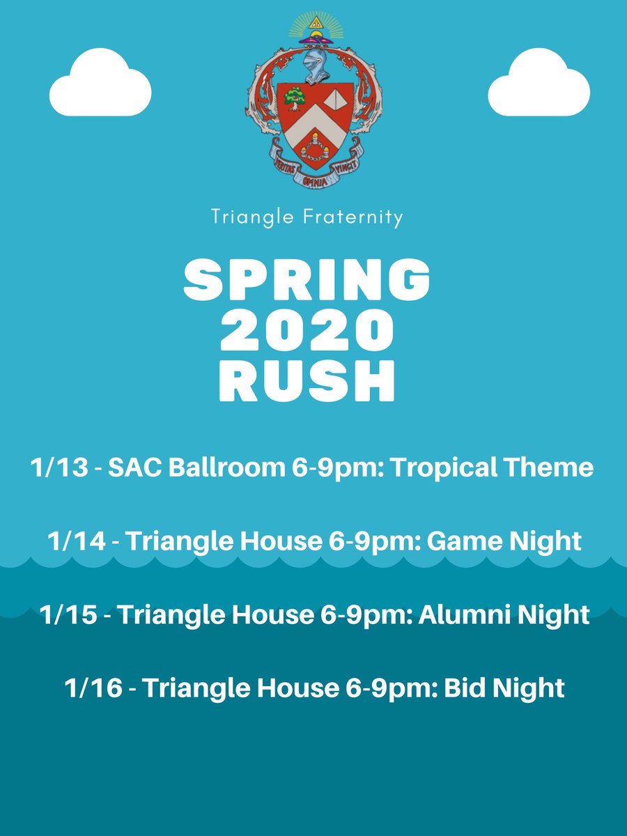 It’s rush szn! Come to the SAC Ballroom and meet some brothers tonight from 6pm-9pm!