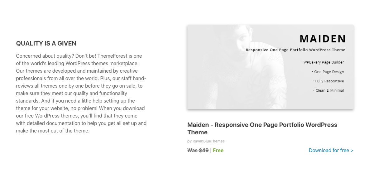 RavenBlueThemes's tweet photo. Maiden has been selected as #Free File of the Month on #ThemeForest! ⚡️

Minimal, modern and clean, the one page portfolio #Theme was created to provide the best in UI/UX.

Download it for free here: https://t.co/bAw2lasNA3

Hurry, only until the end of the month! https://t.co/xY2WxNsITp
