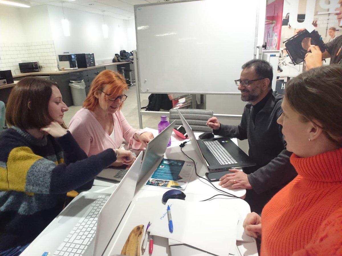 EvolveHS's tweet photo. A productive morning of planning and strategy for 2020.  @NikiEw2 @joeycarey @NitinMakadia. Welcome to the team @JenniNeal13! https://t.co/W012rP9WcB