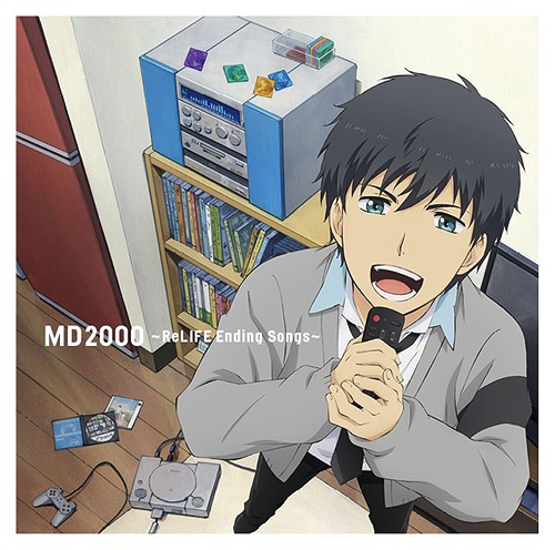 md2000 ～relife ending songs～ — Various ArtistsThis collection of ReLIFE EDs is formatted in a way to mimic giving someone a mixtape of your favourite songs while also giving each episode of the show a different song from the 2000s. I really like the selection.