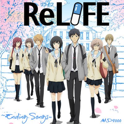 md2000 ～relife ending songs～ — Various ArtistsThis collection of ReLIFE EDs is formatted in a way to mimic giving someone a mixtape of your favourite songs while also giving each episode of the show a different song from the 2000s. I really like the selection.