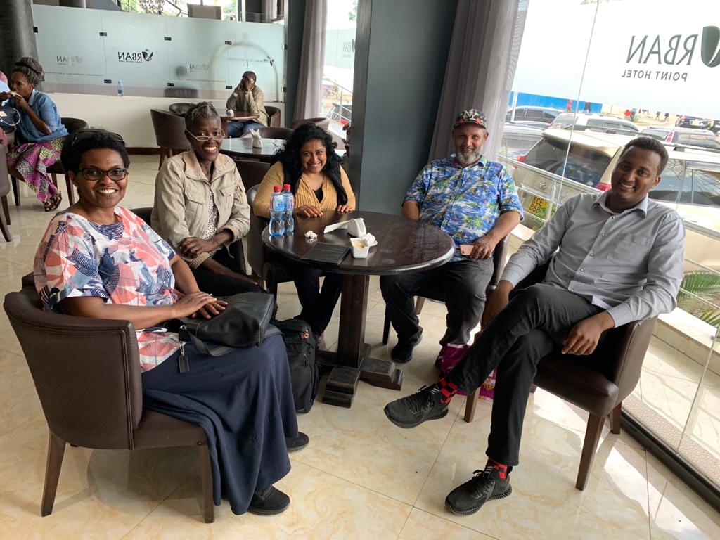 GoDownArts's tweet photo. Prof Anooradha Iyer Siddiqi from Barnard College, Columbia Uni &amp; the GoDown team were yesterday taken on a walking tour of Eastleigh by Abdullahi &amp; Clive(Right).

Prof Siddiqi specializes in histories of architecture, modernity &amp; migration in the nineteenth &amp; twentieth centuries. https://t.co/Y8Cxa4hyHW