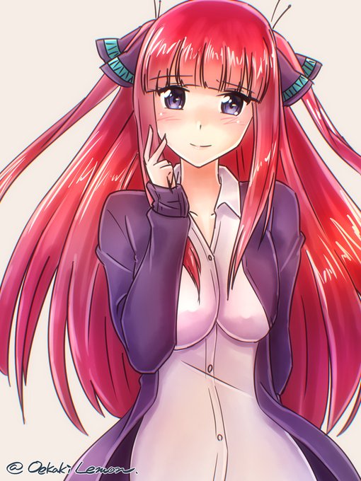 れもん🍋さんがTwitterに投稿した中野二乃(五等分の花嫁)のイラスト。