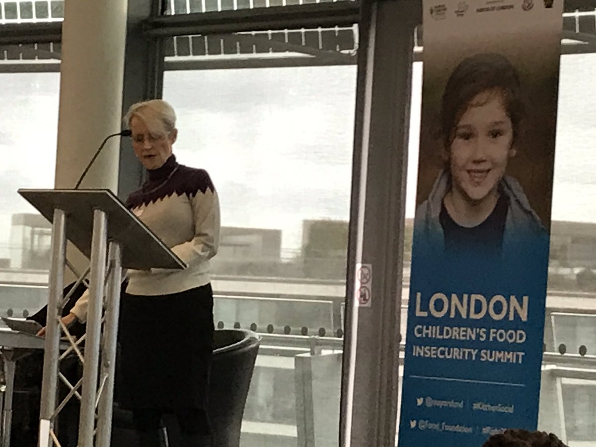 The indomitable @LindsayGrahamUK speaking about the elements of good #holidayprovision. We need dedicated local coordinators to build good & efficient service & pool limited resources. #Right2Food