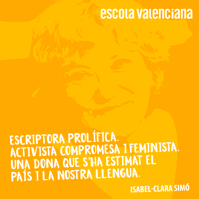 Ens entristeix saber que Isabel-Clara Simó ens ha deixat aquest matí. Una escriptora prolífica. Una activista compromesa i feminista. Una dona que s’ha estimat el país i la nostra llengua. DEP