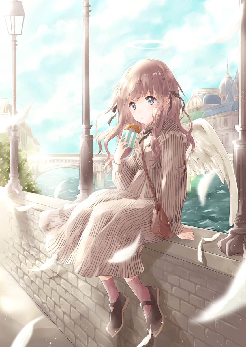 「天使のいる街のある晴れた春の日 」|星茨まと🐈COMITIA144【I26a】のイラスト