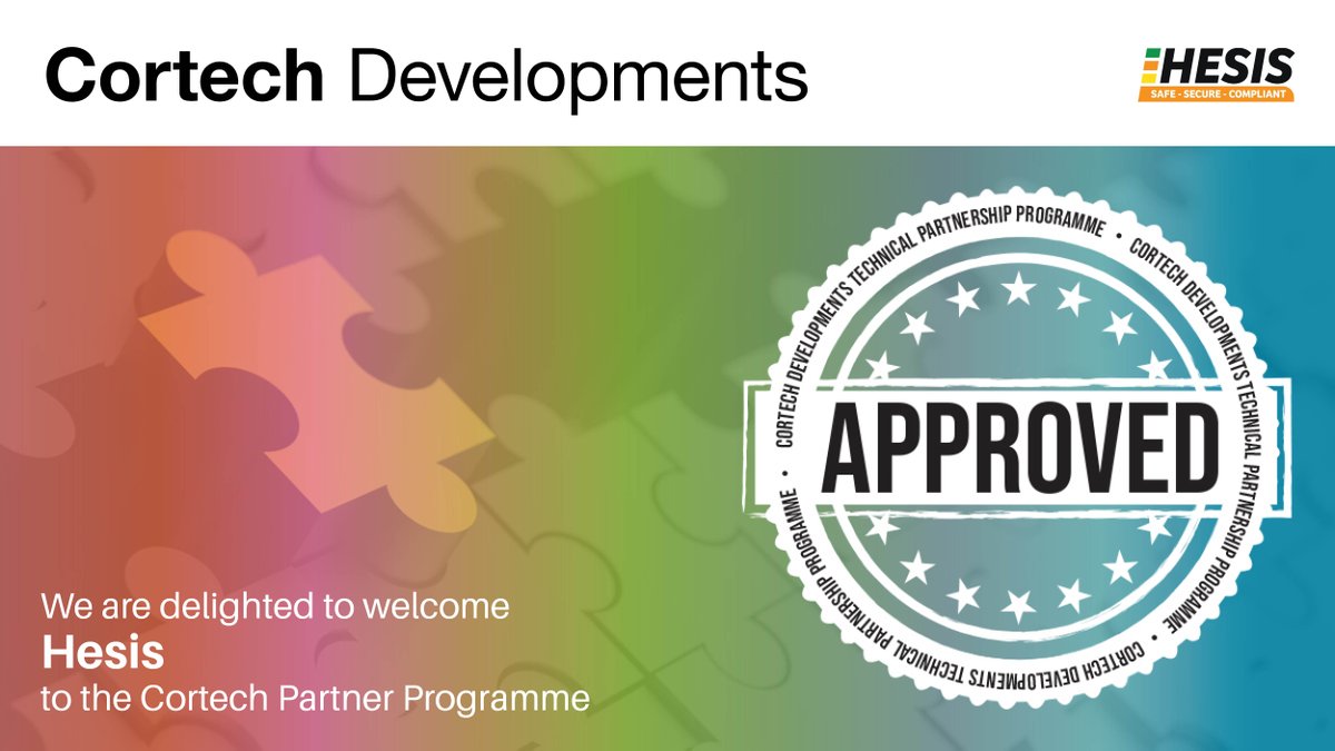 Cortech_UK's tweet photo. #Cortech are excited to announce that @HESIS_ltd has just joined our Technical Partner Programme as a Gold Partner. #Relationshipsmatter #Partnerships #TechPartner https://t.co/sHak8iZXuc
