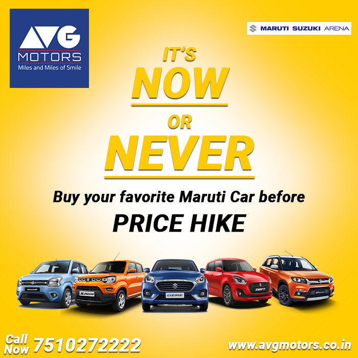 AVGMotors's tweet photo. BUY BEFORE PRICE HIKE
HURRY!! CALL NOW 7510272222 or just Whatsapp us

Visit: https://t.co/A4LWm9CX6c https://t.co/PzJl697UxF