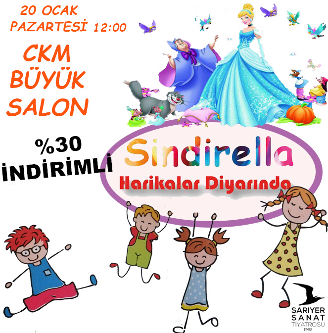 Tatilde de tiyatro güzeldir😃Üstelik sömestra özel Sindirella'nın Harikalar Diyarı yüzde 30 indirimli... Bekleriz... 🙋‍♂️💁‍♀️😍  #pazartesi