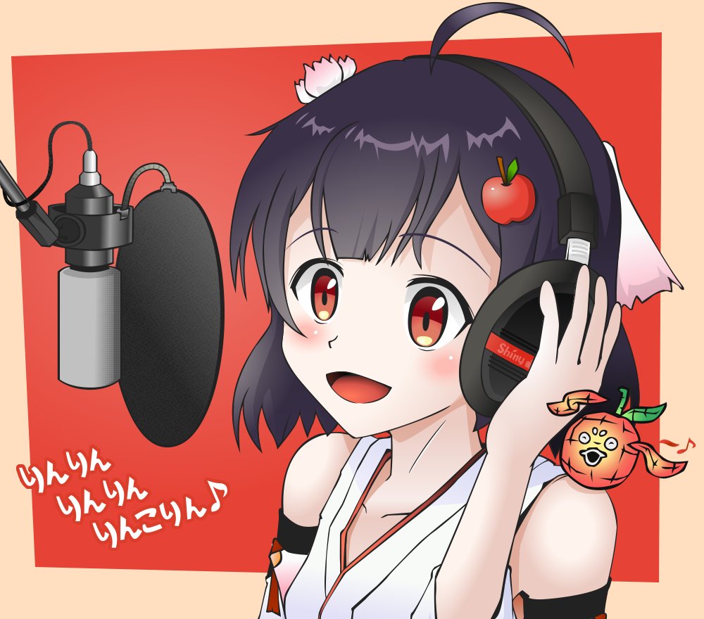 orinyuel's tweet image. そういえばオリソン用の絵を描いてなかったので1枚描いてみた🍎

#アートりんこソング
#アートりんこ
#津軽りんこ