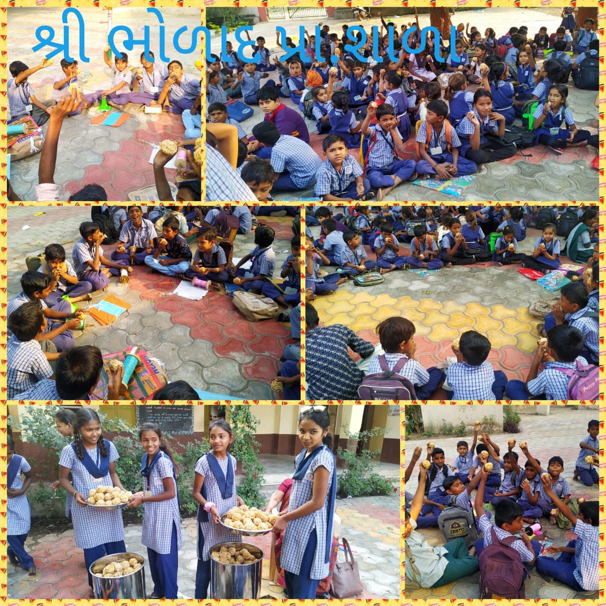 BholadSch's tweet photo. BHOLAD PRIMARY SCHOOL MA UTTARAYAN NI UJAVNI KARVAMA AAVI BALKOMA ANAND NO UTSAV https://t.co/cm91ShmVRQ