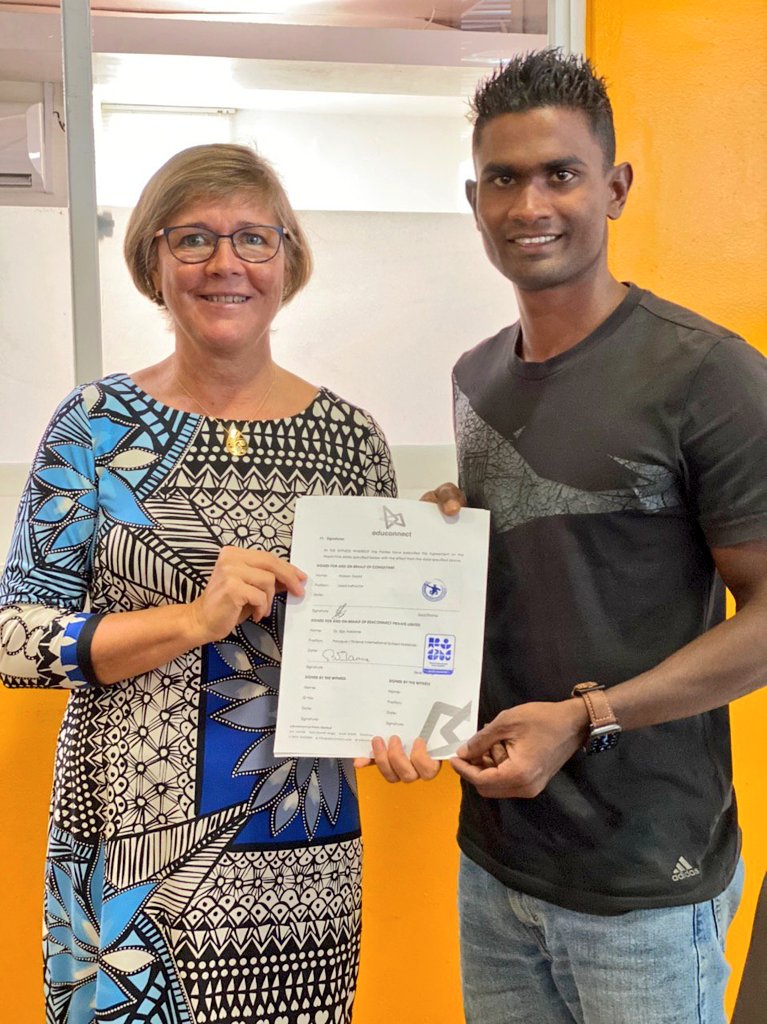Proud to sign an agreement with Finland International School Maldives for kids Athletics for FISM students.
<a href="/finlandschoolmv/">Finland International School</a>
#Futureathletes #saaidsports #Maldives