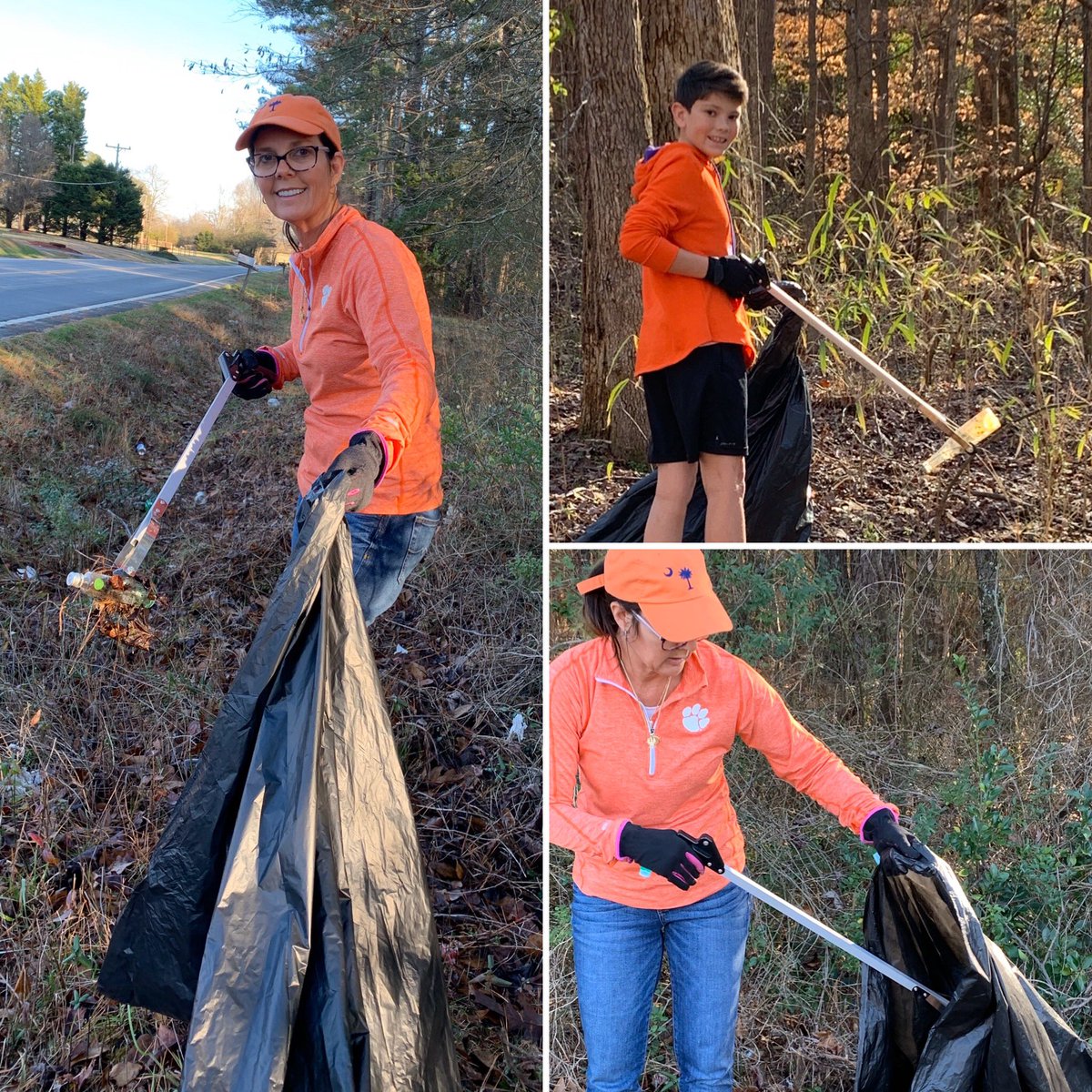 PamelaEvette's tweet photo. You don’t have to wait for a special day to make a difference. Our family took advantage of the gorgeous weather yesterday to #GrabABagSC. Let’s all remember the importance of being citizens, not customers. #ServeSC #citizensnotcustomers @PalmettoPride https://t.co/z9FszTeect