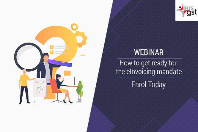 IRISGST's tweet photo. #eInvoicingWebinar
#IRISGST is organising a #webinar on the #eInvoicingsystem under #GST on 15th January 2020.
Book your seat today!
Link: https://t.co/XHVws98sDo https://t.co/OYFQJ7k6Qp