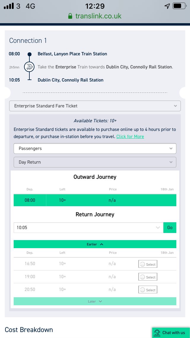 Franciane06's tweet photo. @Translink_NI I got this previously however I have tried again and I was able to book my ticket. Thank you for your swift replu https://t.co/kaZN0KDyyf