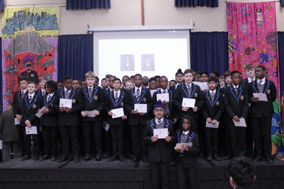StColumbasCBS's tweet photo. #Yr7SuccessAssembly Hedre are the Yellow Star winners - or most of them - 83 students gained a star!
#QuiteRemarkable
(Definition - Four A2L Grade 1s, with a 1 or 2 in English or Maths and NO Grade 3 or 4 in other subjects) https://t.co/7nLMi7DI3W